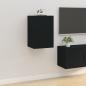 Preview: ARDEBO.de - TV-Wandschrank Schwarz 40x34,5x60 cm