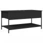 Preview: Couchtisch Schwarz 100x50x50 cm Holzwerkstoff und Metall