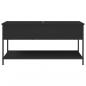 Preview: Couchtisch Schwarz 100x50x50 cm Holzwerkstoff und Metall