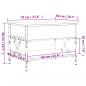 Preview: Couchtisch Sonoma-Eiche 70x50x50 cm Holzwerkstoff und Metall