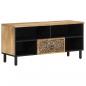 Preview: TV-Schrank 100x33x46 cm Massivholz Mango