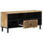 Preview: TV-Schrank 100x33x46 cm Massivholz Mango