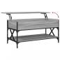 Preview: Couchtisch Grau Sonoma 100x50x50 cm Holzwerkstoff und Metall