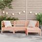 Preview: Gartensofa 3-Sitzer mit Hocker Massivholz Douglasie