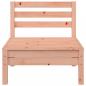 Preview: Gartensofa 3-Sitzer mit Hocker Massivholz Douglasie