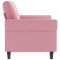 Preview: 2-Sitzer-Sofa Rosa 120 cm Samt