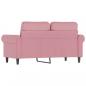 Preview: 2-Sitzer-Sofa Rosa 120 cm Samt