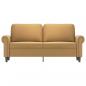 Preview: 2-Sitzer-Sofa Braun 140 cm Samt