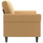 Preview: 2-Sitzer-Sofa Braun 140 cm Samt