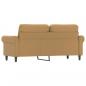 Preview: 2-Sitzer-Sofa Braun 140 cm Samt