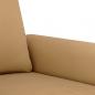 Preview: 2-Sitzer-Sofa Braun 140 cm Samt