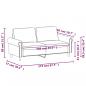 Preview: 2-Sitzer-Sofa Braun 140 cm Samt