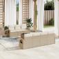 Preview: ARDEBO.de - 8-tlg. Garten-Sofagarnitur mit Kissen Beige Poly Rattan