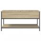 Preview: Couchtisch Sonoma-Eiche 100x50x50 cm Holzwerkstoff und Metall