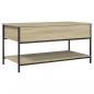 Preview: Couchtisch Sonoma-Eiche 100x50x50 cm Holzwerkstoff und Metall