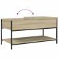 Preview: Couchtisch Sonoma-Eiche 100x50x50 cm Holzwerkstoff und Metall