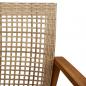 Preview: Gartenbank Beige 112 cm Poly Rattan und Akazienholz