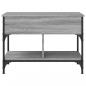 Preview: Couchtisch Grau Sonoma 70x50x50 cm Holzwerkstoff und Metall