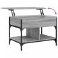 Preview: Couchtisch Grau Sonoma 70x50x50 cm Holzwerkstoff und Metall