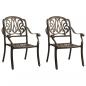 Preview: 3-tlg. Bistro-Set Aluminiumguss Bronzen