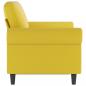 Preview: 2-Sitzer-Sofa Gelb 120 cm Samt