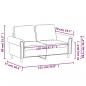 Preview: 2-Sitzer-Sofa Gelb 120 cm Samt