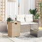 Preview: Propan-Tank-Verstecktisch Beige 40x40x60 cm Poly Rattan