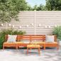 Preview: Gartensofas ohne Armlehnen 4 Stk. Wachsbraun Massivholz Kiefer