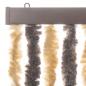 Preview: Fliegenvorhang Dunkelbraun und Beige 100x200 cm Chenille