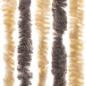 Preview: Fliegenvorhang Dunkelbraun und Beige 100x200 cm Chenille