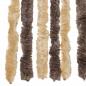 Preview: Fliegenvorhang Dunkelbraun und Beige 100x200 cm Chenille