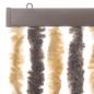 Preview: Fliegenvorhang Dunkelbraun und Beige 90x200 cm Chenille