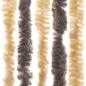 Preview: Fliegenvorhang Dunkelbraun und Beige 90x200 cm Chenille