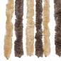 Preview: Fliegenvorhang Dunkelbraun und Beige 90x200 cm Chenille