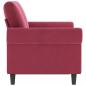 Preview: 2-Sitzer-Sofa Weinrot 120 cm Samt