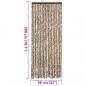 Preview: Fliegenvorhang Beige und Braun 56x200 cm Chenille