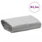 Preview: Abdeckplane Grau Ø 2,4 m 650 g/m²