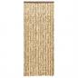 Preview: Fliegenvorhang Beige und Braun 90x200 cm Chenille