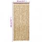 Preview: Fliegenvorhang Beige und Braun 90x200 cm Chenille