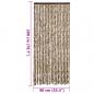 Preview: Fliegenvorhang Beige und Braun 90x200 cm Chenille