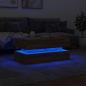 Preview: Couchtisch mit LED-Leuchten Braun Eichen-Optik 90x50x40 cm