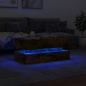 Preview: Couchtisch mit LED-Leuchten Räuchereiche 90x50x40 cm