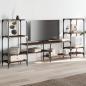 Preview: TV-Schrank Braun Eichen-Optik 206,5x28,5x95 cm Holzwerkstoff