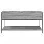 Preview: Couchtisch Grau Sonoma 100x50x50 cm Holzwerkstoff und Metall