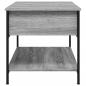 Preview: Couchtisch Grau Sonoma 100x50x50 cm Holzwerkstoff und Metall