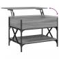 Preview: Couchtisch Grau Sonoma 70x50x50 cm Holzwerkstoff und Metall