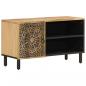 Preview: TV-Schrank 80x31x46 cm Massivholz Mango