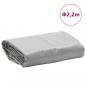 Preview: Abdeckplane Grau Ø 2,2 m 650 g/m²