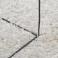 Preview: Teppich Shaggy Hochflor Modern Creme 240x240 cm