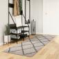 Preview: ARDEBO.de - Teppich Shaggy Hochflor Modern Beige und Anthrazit 80x250 cm